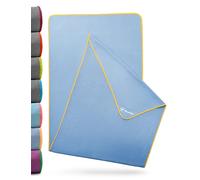 NirvanaShape Toalla de Yoga Antideslizante | Toalla de Hot Yoga con Botones Antideslizantes | Toalla de Yoga higiénica de Microfibra [ 185 x 63 cm ]