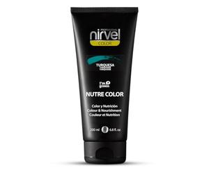 Nirvel Mascarilla Profesional Nutre Color Fluor Turquesa 200 ml