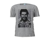 NisaBella Mugshot Cocaine Pablo Escobar Novelty Forest - Camiseta unisex para hombre y mujer, Gris deportivo, M
