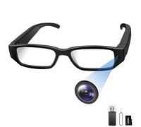 Nisanmoon Cámara Oculta 16GB, Gafas con Cámara Espía HD 1080P, Mini Cámara Espía Oculta, Gafas con Cámara Deportiva para Grabar en Bicicleta y Actividades al Aire Libre con Grabación en Bucle