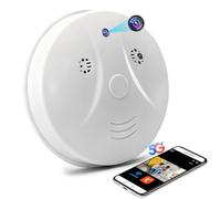 Nisanmoon Cámara Oculta WiFi 2.4 y 5G, Detector de Humo con Cámara Oculta WiFi, Mini Cámara Espía Oculta Wi-Fi HD 1080P con Visión Nocturna y Detección de Movimiento para la Seguridad del Hogar