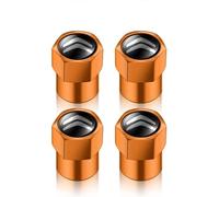 NISANNI 4 Piezas Válvulas Cubierta de Neumático para Citroen C8 2002-2008, Impermeable y Resistente Tapas Tapones de Vástago Dust Covers Accesorio,Gold