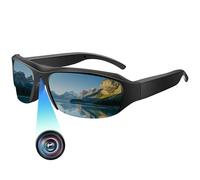 Nisanuki Cámara Espía Gafas de Sol, Mini Camara Oculta HD, Gafas con Camara Deporte DV Cámara de Acción para Deportes al Aire Libre Protección UV