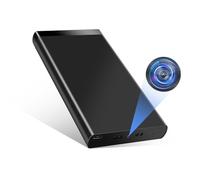 Nisanuki Camara Espia Oculta, 10000mAh Mini Cámaras Espías Power Bank 1080P HD, Micro Camara Seguridad 50 Horas de Grabación con Visión Nocturna Detector de Movimiento