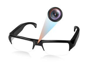 Nisanuki Cámara Espía Oculta Gafas, Mini Camaras Espias 1080P HD, Gafas con Camara Camuflada, Tomar Foto y Video Grabación en Bucle para Reuniones, Viajes, Deportes