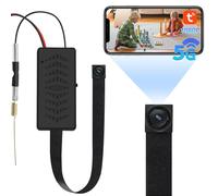 Nisanuki Cámara Espía Oculta WiFi, 5G Camaras Espias Camufladas Inalambricas Camara de Vigilancia Interior con Detección de Movimiento Tuya App