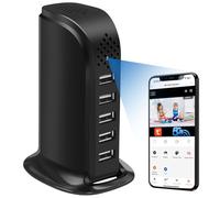 Nisanuki Cámara Espía WiFi, 5G Mini Cámara Oculta Inalámbrica, Micro Cámaras Espias USB Cargador 1080P HD Cámara de Vigilancia Interior Detección de Movimiento Tuyasmart App