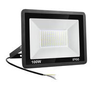Niserelesa Focos LED Exterior 100W, IP66 Impermeable Foco Proyector LED, Blanco Cálido 3000K 10000 Lumen Floodlight para Casa, Garaje, Patio, Terraza, Campo
