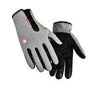 Nishiyuenyi 2 Piezas Guantes Invierno Guantes Trabajo Térmicos Antideslizantes Pantalla Táctil Forro Vellón Poliéster Impermeables para Actividades a, SG