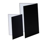 Nishiyuenyi 2 Piezas Reflector de Luz Cartón Fotografía Tablero Difusor Multifunción Plegable Papel Resistente Rotación Libre Adecuado para Fotografía de Alimento, Negro Blanco Plata, A4 43