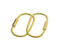 Nishiyuenyi 20 Piezas Anillas para Llaves Aros Partidos Llavero Ganchos Cierres Conectores Latón para Proyectos DIY Hallazgos de Joyería Adecuado para Llaveros