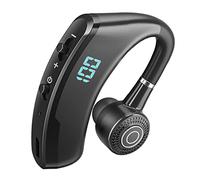 Nishiyuenyi Auricular Inalámbrico Bluetooth con Batería Duradera Función Manos Libres Impermeable IPX7 Y Rotación Adecuado para Usos Deportivos Oficina, Negro