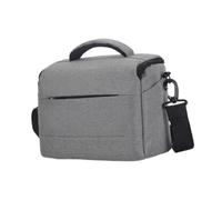 Nishiyuenyi Bolsa para Cámara Fotográfica con Espacio Organizado Correa Reforzada Antichoques Y Exterior de Oxford Adecuada para Reportajes Excurs, Pequeño, Gris