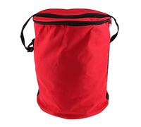 Nishiyuenyi Bolsa para Pelotas de Tenis Bolsa de Almacenamiento Cubo Redondo Saco Contenedor Deportivo Bolso Cubo Resistente Organizador de Pelotas Material de Na, Rojo