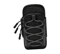 Nishiyuenyi Brazalete Deportivo Porta Móvil Deportivo Soporte Teléfono Universal Funda Nylon Impermeable Diseño Moderno Cremallera Suave Adecuado para Ejercicios, Negro