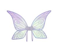 Nishiyuenyi Butterfly Wing de Hada Mariposa Disfraz Ángel Accesorio para Niños Material PP Cómodo Y Ligero con Correas Adecuado para Reuniones Familiares ESP, Violeta