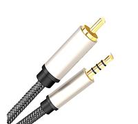 Nishiyuenyi Cable Coaxial Audio Video Digital .5mm con Conectores Chapados Compatible con Sistemas Estéreo Y Equipos Auxiliares Adecuado para Barra de, 100cmx1cmx1cm