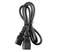 Nishiyuenyi Cable de Alimentación IEC C13 a C14 Cordón de Extensión Conector Macho a Hembra Alargador Eléctrico PVC Aislante y Cobre Puro Apto para Ordenador