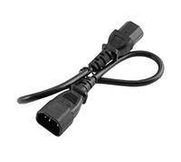 Nishiyuenyi Cable de Alimentación IEC C14 a C13 Cordón Extensor Alargador Conector con Cobre Puro y PVC Moldado para Durabilidad Adecuado para PC PDU UPS