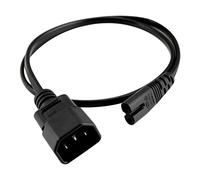 Nishiyuenyi Cable de Extensión C14 a C7 Cordón de Alimentación IEC320 Adaptador Macho a Hembra Cubierta de PVC y Cobre Aplicable para Computadora PDU UPS