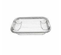 Nishiyuenyi Cesta de Limpieza de Malla con Estructura Canasta para Organización Durante la Limpieza Profunda Acabado Electropulido con Protección Contra Rayaduras, 0.9L, Movible Regulable