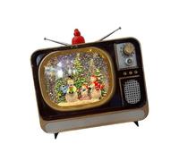 Nishiyuenyi Christmas Snow Linterna de Nieve Caja Musical USB Lámpara Decorativa TV Navidad con Brillo Giratorio Adecuada para Fiesta Regalo Decoración de, Muñeco de Nieve