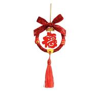 Nishiyuenyi Colgante año Chino Adorno Colgante Dragón Letrero Puerta Feliz año Tradicional Carácter Borla Decoración de Terciopelo, Estilo D, Individual