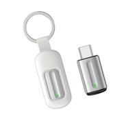 Nishiyuenyi Control Remoto Infrarrojo Adaptador Teléfono Móvil Mini Universal Control USB C Función Voz Antipolvo Conveniente Aplicable Estudio Salón Oficina, Plata