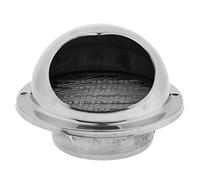 Nishiyuenyi Cubierta de Rejilla de Conductos de Ventilación de Aire de Pared Redonda Gruesa de Acero Inoxidable, Plata 80mm, tal como se describe