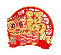 Nishiyuenyi Decoración del año Chino, Adorno de Escritorio, Estatuilla Electrónica de Dragón Tembloroso, Decoración del Festival de Primavera para Comedor Y, Estilo B