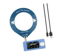 Nishiyuenyi Mini Radio SI4732 Radio Receptor de Bolsillo Pantalla 1.9pulgadas Multibanda Portátil con Antena de Bucle Recargable Adecuada para Uso en Casa Oficina, Azul