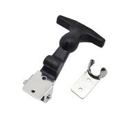 Nishiyuenyi Pestillo Capó Automóvil Gancho Elástico Bloqueo Motor Botón Interno Antirrobo Material Acero Resistente Función Instalación Rápida Adecuado para Camió, M Acero inoxidable