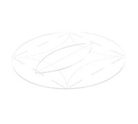 Nishiyuenyi Plantilla de Acolchado Redonda Regla de Corte Acrílica Molde Circular para Patchwork Y Costura Reutilizable para Recortes Rápidos Y Guías Precisas Ade, 10 Pulgadas