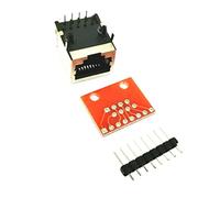 Nishiyuenyi RJ45 Adaptador Placa PCB Conector Electrónico Terminal Dorado para Montaje de Reparación de Equipos Pruebas de Proyectos Téc, No soldar