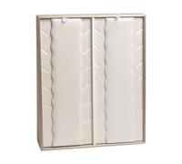 Nishiyuenyi Soporte Organizador de Joyas en PU Cuero Y MDF con Base Exhibidora Y Estante para Almacenamiento Compacto Adecuado para Tocador Boutique Tie, Porta Collares, universal