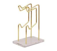Nishiyuenyi Soporte para Controlador de Juego Estación para Controladores de Videojuego Estante de Escritorio Universal con Base Desmontable Metálica Adecuado Par, Desmontable Dorado