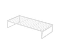Nishiyuenyi Soporte para de Escritorio con Estante Reforzado Elevador Organizador de Teclado Base Metálica para Ordenador Bandeja Versátil Material de Hie, Blanco