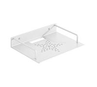 Nishiyuenyi Soporte para Proyector de Montaje en Pared Estante Multifuncional con Base Sólida Y Agujeros de Refrigeración Adecuado para Dormitorios Y Sal, Plata, 28.5 X 21 Cm