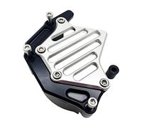 Nishiyuenyi Sprocket Chain Guard Cubierta Protectora de Cadena de Piñón para Aleación de Aluminio Ligera Estable con Larga Vida Útil Instalación, Plata
