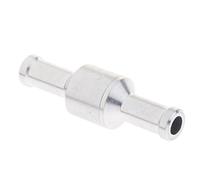 Nishiyuenyi Válvula de Retención Principal Antirretorno para Línea de Combustible de Aluminio Resistente a y Diésel Adecuada para Automóviles y Sistemas, Plata2
