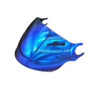 Nishiyuenyi Visor para Casco de Motocicleta Repuesto de Lente con Cubierta Resistente Pc Montaje Sencillo para Protección Solar Adecuado para Viajes Rutas Urbanas, Galvanoplastia azul