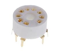 Nishiyuenyi Zócalo de Válvula al Vacío de 9 Pines Zócalo para Tubos Electrónicos Zócalo Cerámico Montaje en PCB Resistente al Apto para Ensayo de Audio