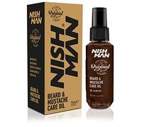 NISHMAN Aceite para Cuidado de Barba y Bigote 75ml - Aceite Natural para Hidratación, Cuidado y Estilo de Barba y Bigote - Para una Barba Suave, Saludable y Brillante