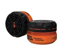NISHMAN Aqua Spider Wax S1 - Black Widow 150g - Aroma Cítrico - Fijación Fuerte y Acabado Brillante Cera Capilar para Hombres, Peinado Flexible para Todo Tipo de Cabello