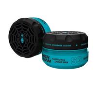 NISHMAN Cera Aqua Spider S3 - Blue Web 150g - Fijación Fuerte, Acabado Brillante y Estilizado Flexible para Todo Tipo de Cabello - Hidratación Duradera y Cera para el Cabello Fácil de Enjuagar