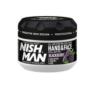 NISHMAN Crema para Manos y Rostro - Blackberry 300ml - Crema Hidratante, Nutritiva y Cuidada para una Piel Sana - Ideal para Piel Seca y Sensible