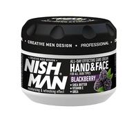 Nishman Crema De Manos Y Rostro 300ml - Crema Hidratante, Nutritiva Y Nutritiva Para Una Piel Sana - Ideal Para Pieles Secas Y Sensibles (300ML, Blackberry)