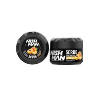 NISHMAN Exfoliante Facial y Corporal - Apricot 300ml - Cuidado Exfoliante para Hombres - Elimina las Células Muertas de la Piel, Limpia Profundamente y Garantiza una Piel Fresca, Suave y Radiante