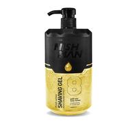 NISHMAN Gel de Afeitado 08 - Gold One 1000ml - Para un Afeitado Suave, Hidratante y Nutritivo - Protección Perfecta para una Piel Suave - Fragancia Fresca y Duradera - Cuidado Masculino