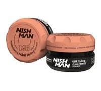 NISHMAN M6 Cera para Peinar - Pliable Matte Inca Inchi 100g - Acabado Mate, Fijación Fuerte, Aporta Volumen & Aspecto Saludable al Cabello